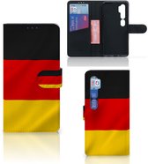 Protecteur Flip Housse Xiaomi Mi Note 10 Pro Coque Téléphone Drapeau Allemand