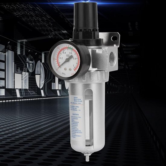Drukregelaar voor Perslucht met Waterafscheider - 1/2 inch, Maximale Druk 1,0 MPa — afbeelding 4