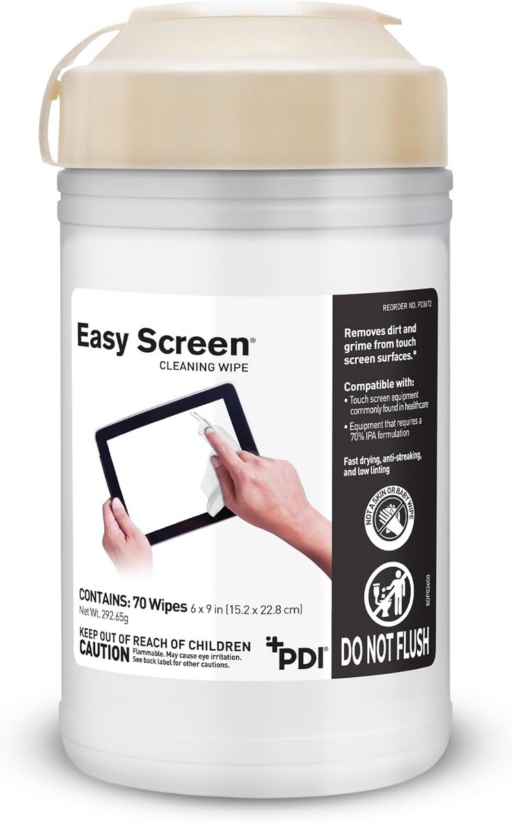 Schoonmaakdoekjes voor Elektronica - 70 Fast-Drying Wipes voor Monitoren
