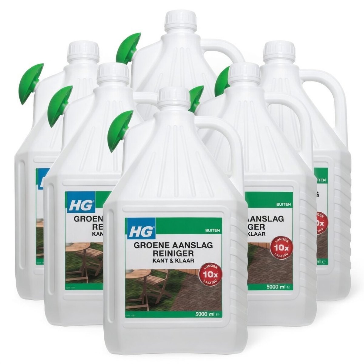 HG Groene Aanslagreiniger Kant & Klaar 5 L + schenktuit - 6 stuks