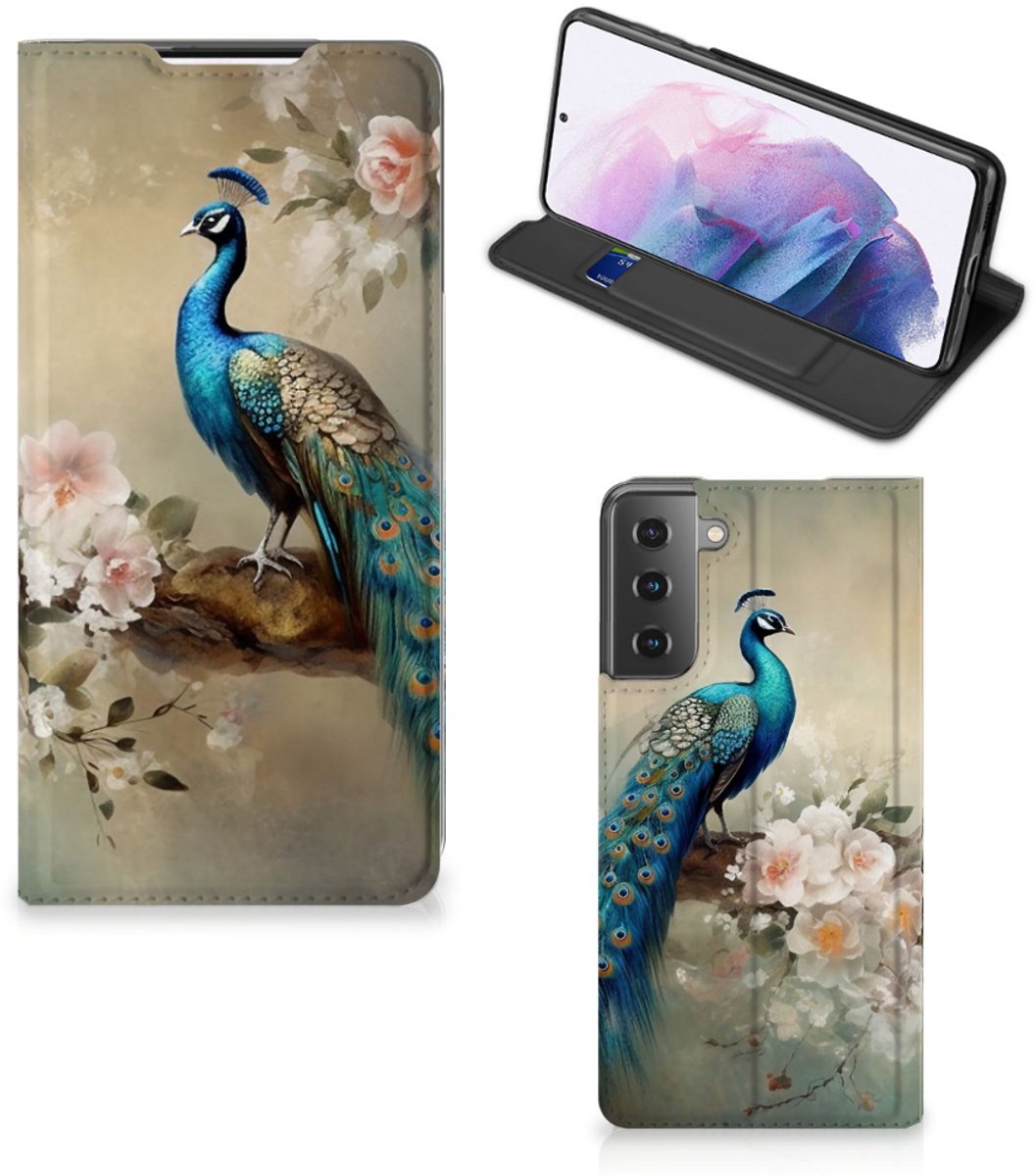 Hoesje maken voor Samsung Galaxy S21 Plus Vintage Pauwen