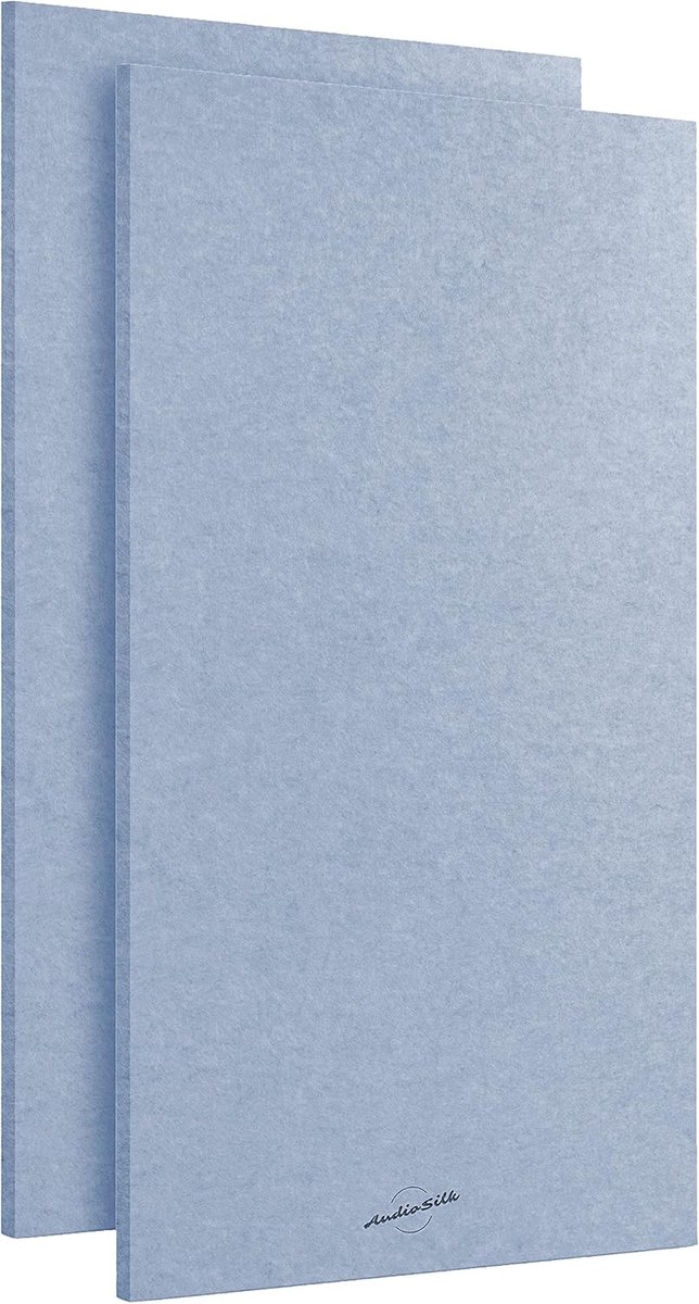 Akoestische Panelen 2-Pack - Groot 116 x 58 cm - Lichtblauw