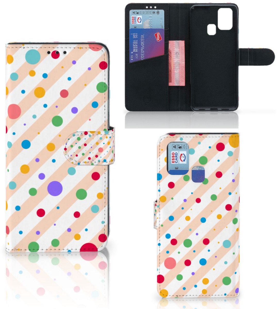 Samsung Galaxy M31 Telefoon Hoesje Dots