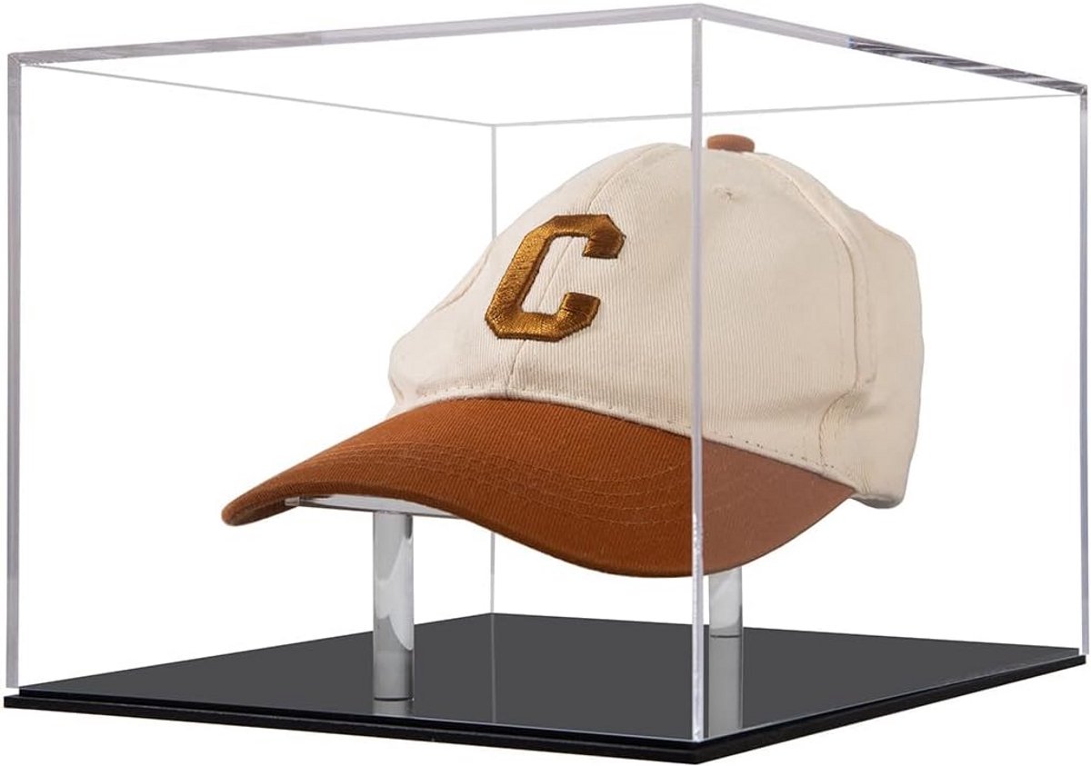 Hoed Display Case Wandmontage met UV-bescherming voor Baseball en Voetbalcaps