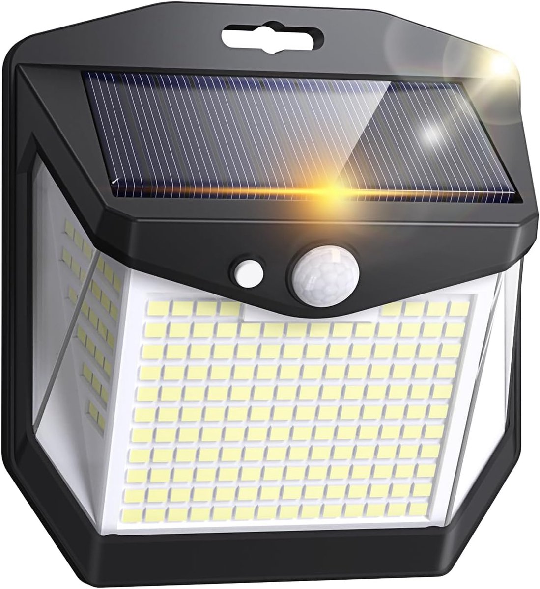 Zonne-energie buitenlamp met bewegingssensor en 248 LEDs - 3 modi - 270 graden verlichting voor tuin en terras