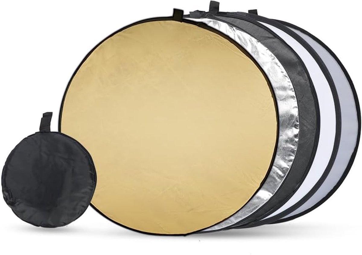 Multifunctionele 5-in-1 Reflector 60 cm - Ideaal voor Fotografie en Studio