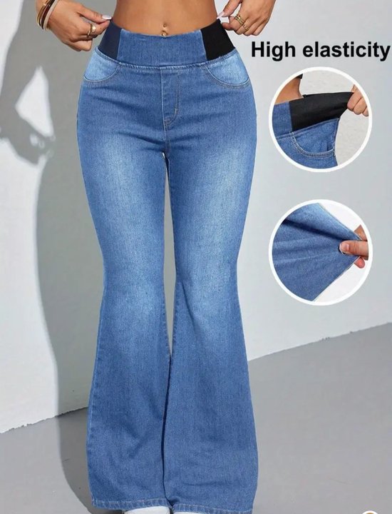 Raffaello Rossi Flared stoffen broek met verkorte pasvorm, model 'MACY