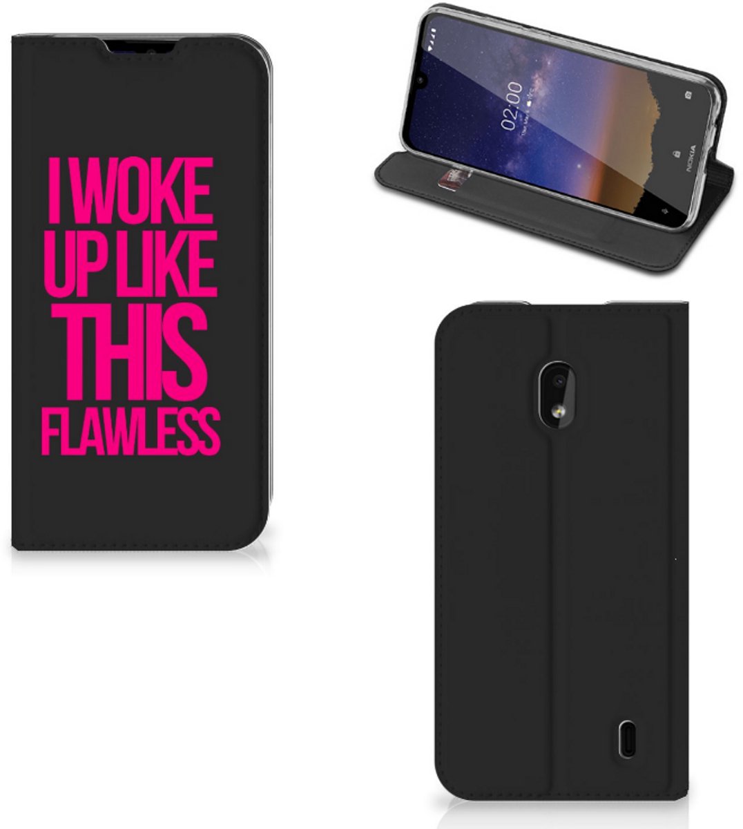 Nokia 2.2 Hoesje met tekst Woke Up - Origineel Cadeau Zelf Maken