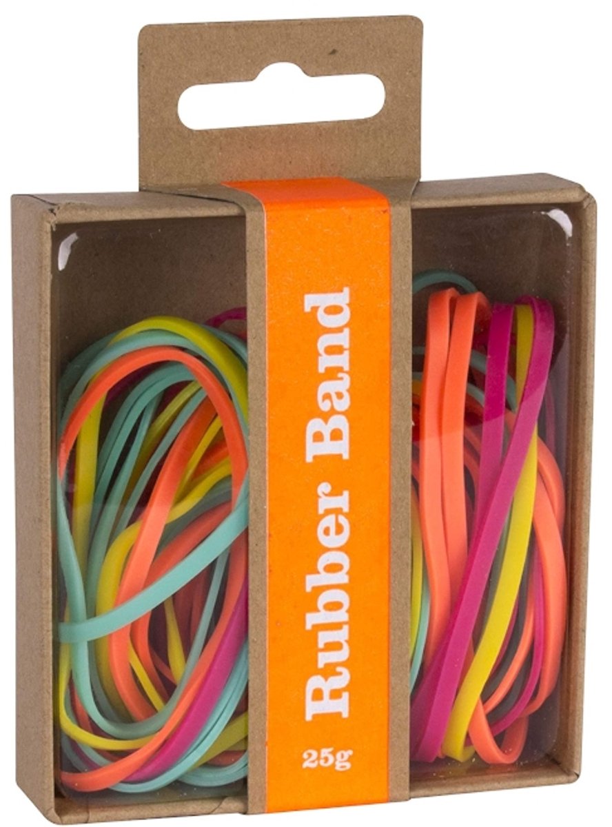 APLI Kids elastieken fluor collectie - kleurrijke rubberen elastiekjes 25g.