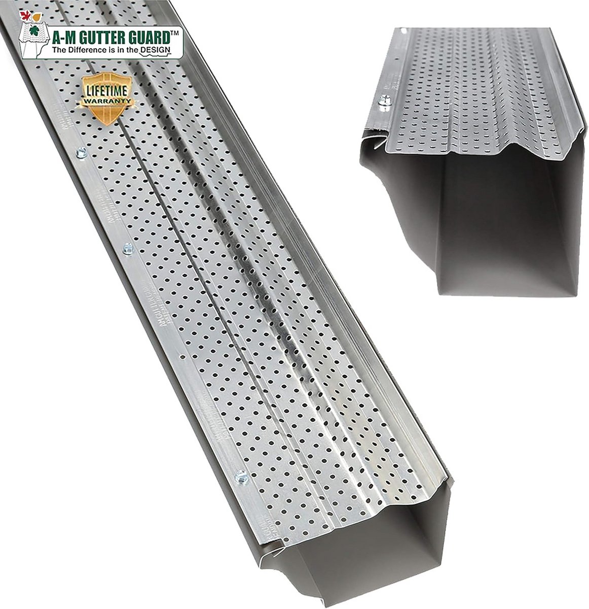 Aluminium Gootbeschermer 6 inch - Voorkomt Verstoppingen