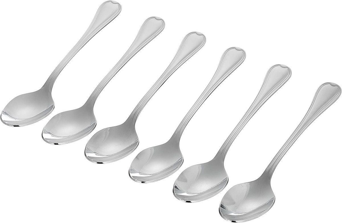 Set van 6 Dessertlepels voor een Mooie Tafeldekking
