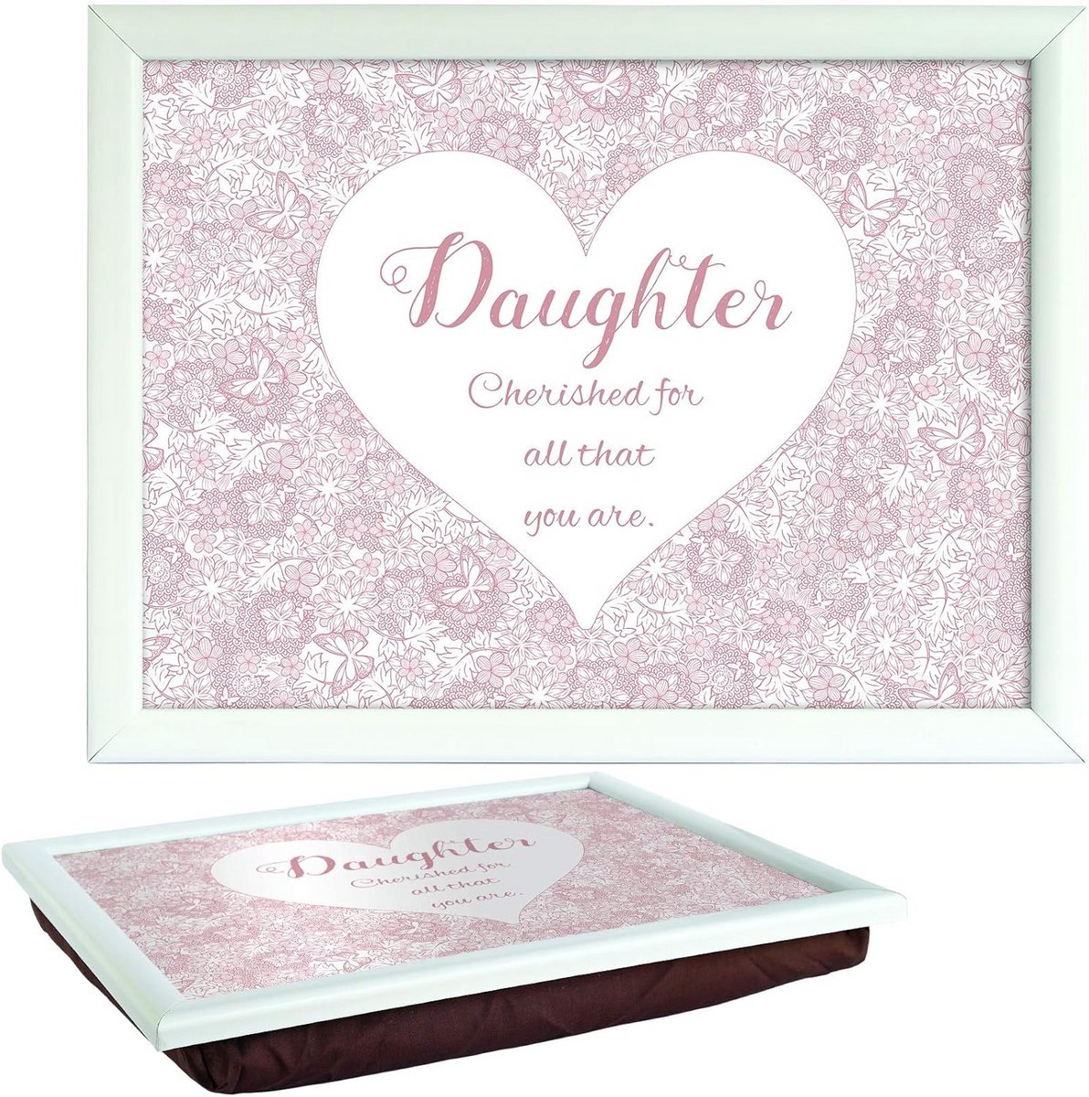 Dienblad Zitten met Kussen Bloemen Design