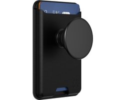 PopSockets, Hoesje geschikt voor Universele Smartphone - PopWallet Softgoods Series MagSafe, Zwart