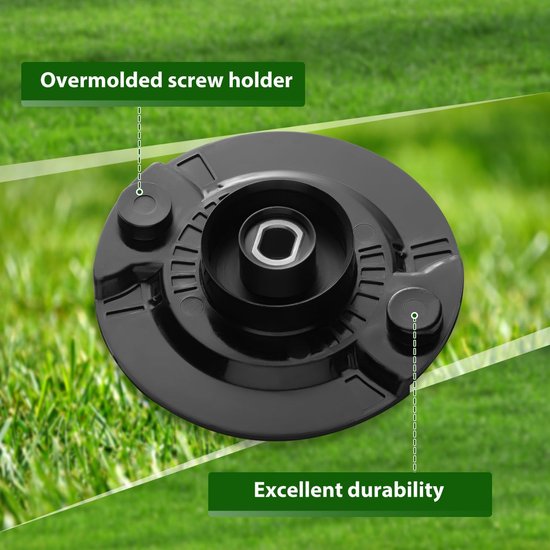 【Upgrade】Dubbele meshouder snijschijf voor Einhell draadloze grastrimmer, 20 stuks messen — afbeelding 4