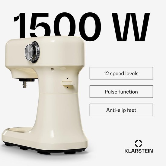 Krachtige Keukenmachine met RVS Kom en 12 Snelheden voor Bakken van Merkloos — afbeelding 2