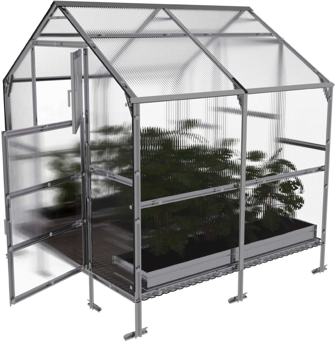 Klasika Polycarbonaat tuinkas 2,35x2m 4,7m² Bernard
