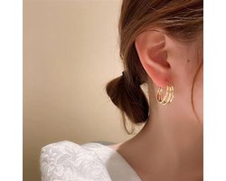 Oorbellen Si Amor Sieraden EDLT0221-G Roestvrij Staal Kleur Goud