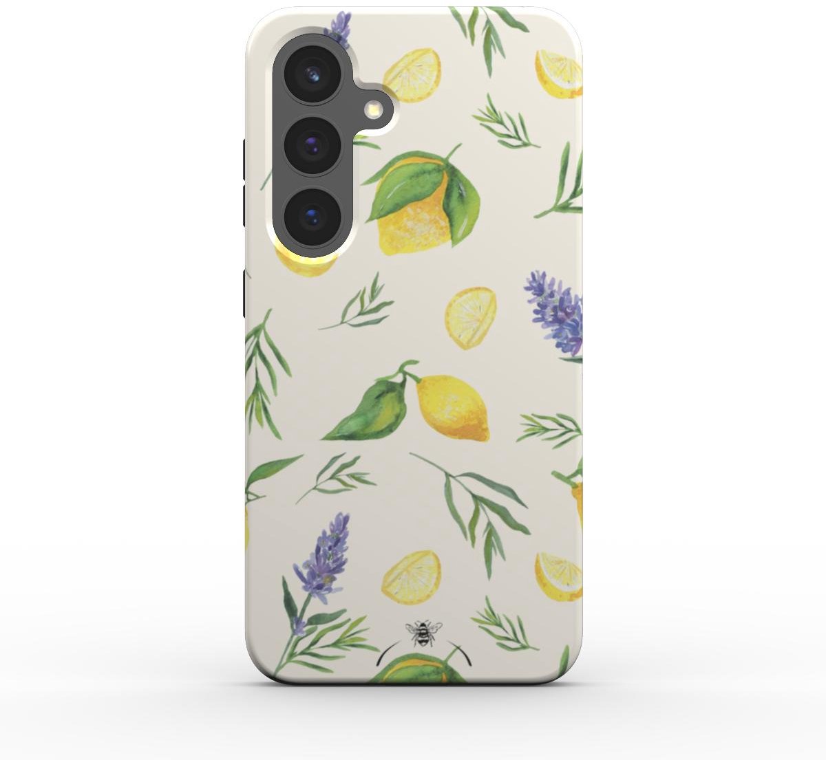 Honeybee Living Lente Telefoonhoesje - Citroen & Lavendel - Samsung Galaxy S26 Premium 2‑laag