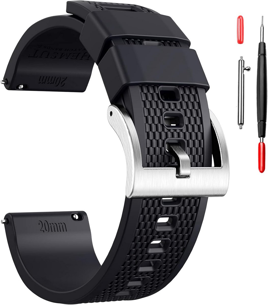 Siliconen Horlogeband 18mm 20mm 22mm Quick Release Rubberen Band voor Heren Dames