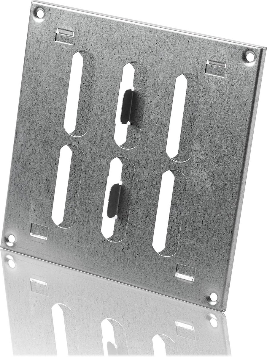 Verstelbaar Ventilatorrooster 150x150mm Verzinkt Staal Luchtrooster