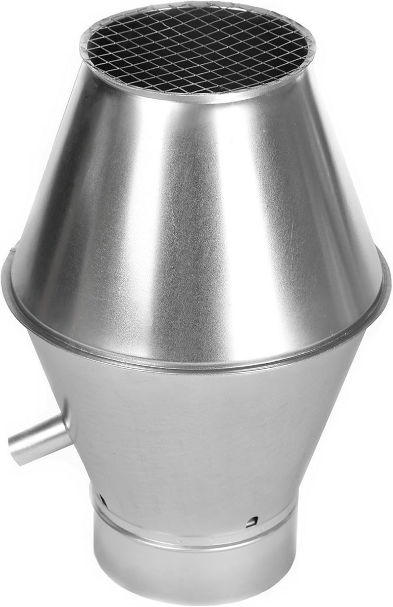 Ventilatiekap Ø 150 met Opwaartse Uitblaas voor Dakdoorvoer