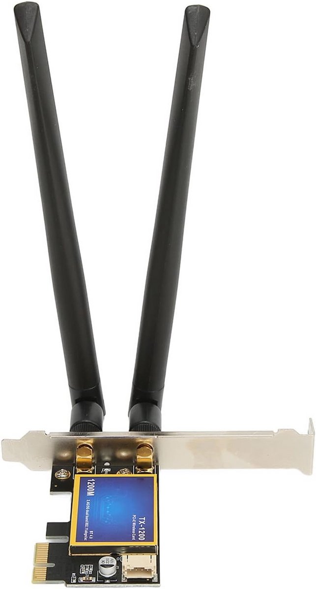 PCI E Wifi Kaart met Bluetooth 4.0 - 1200Mbps Dual-Band AC voor Gaming en Streaming