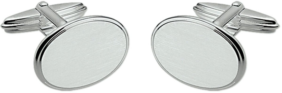manchetknopen mat gediamanteerd - echt zilver - 925 - 10.05305