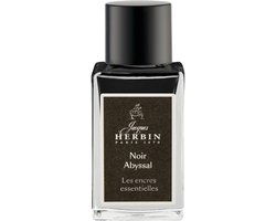 Jacques Herbin Vulpen inkt - Inktfles Essentielles - Noir Abyssal - 15 ml - Zwart