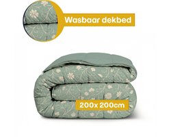 Dekbed-Discounter - Fresh and Co Dekbed Zonder Overtrek 200 x 200 cm - Wasbaar dekbed - Wasbaar op 40 graden - All season dekbed - Traditional Flower