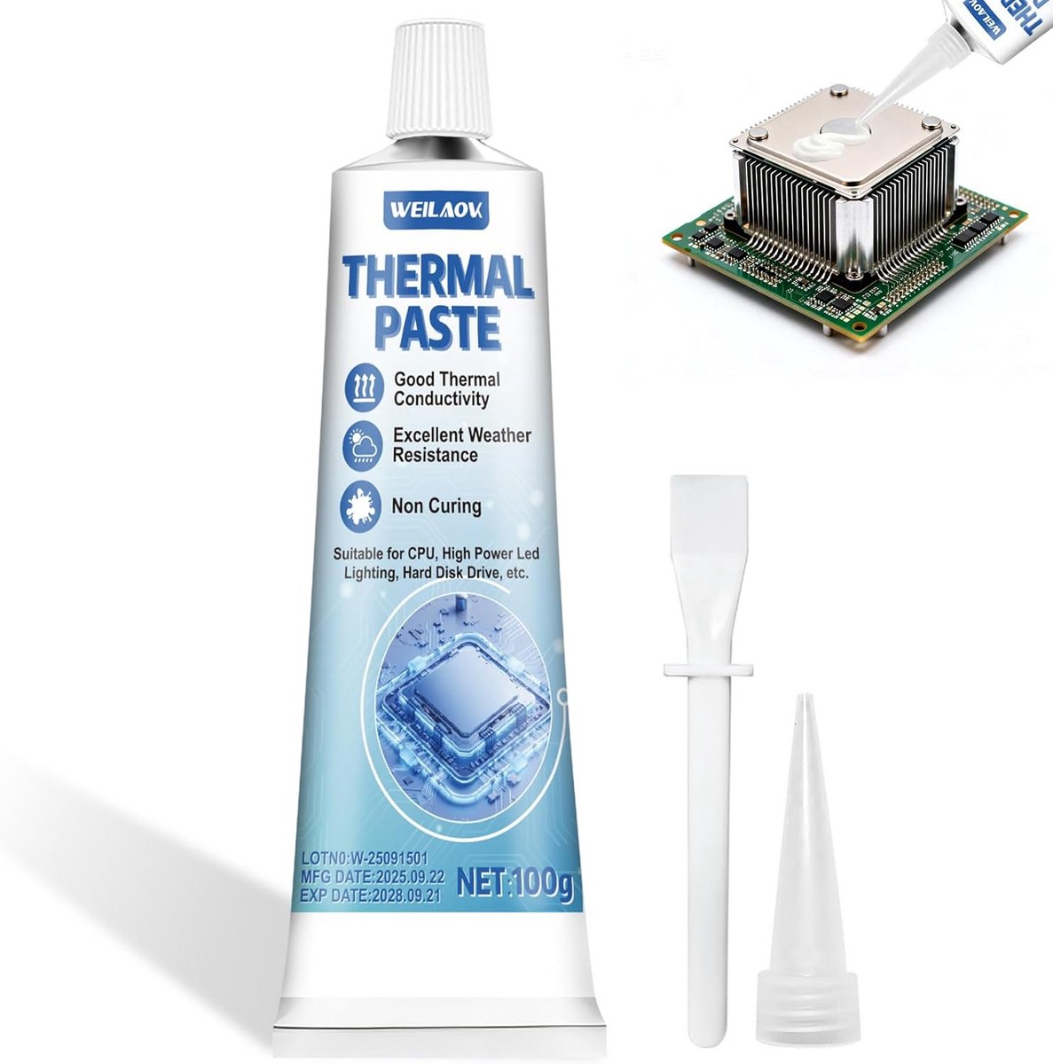 Hoogwaardige CPU Koelpasta voor Optimale Warmteafvoer - Geschikt voor PC, Laptop en Gameconsole