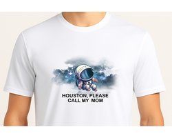 Houston, We Have Problems - T Shirt - Cute - Sarcastic - GoodVibes - Funny - Gift - Cadeau - Sarcastisch - schattig - lief - feelgood - Alien - GalaxyVibes - Astronaut - UFO - Kosmisch