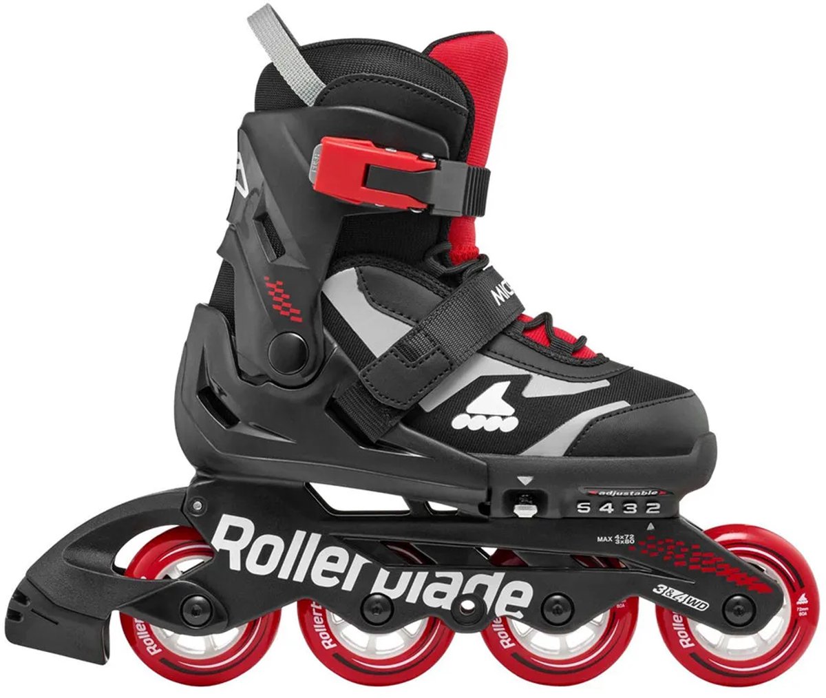 Rollerblade Microblade Junior Skates Zwart EU 28 Jongens,Meisjes