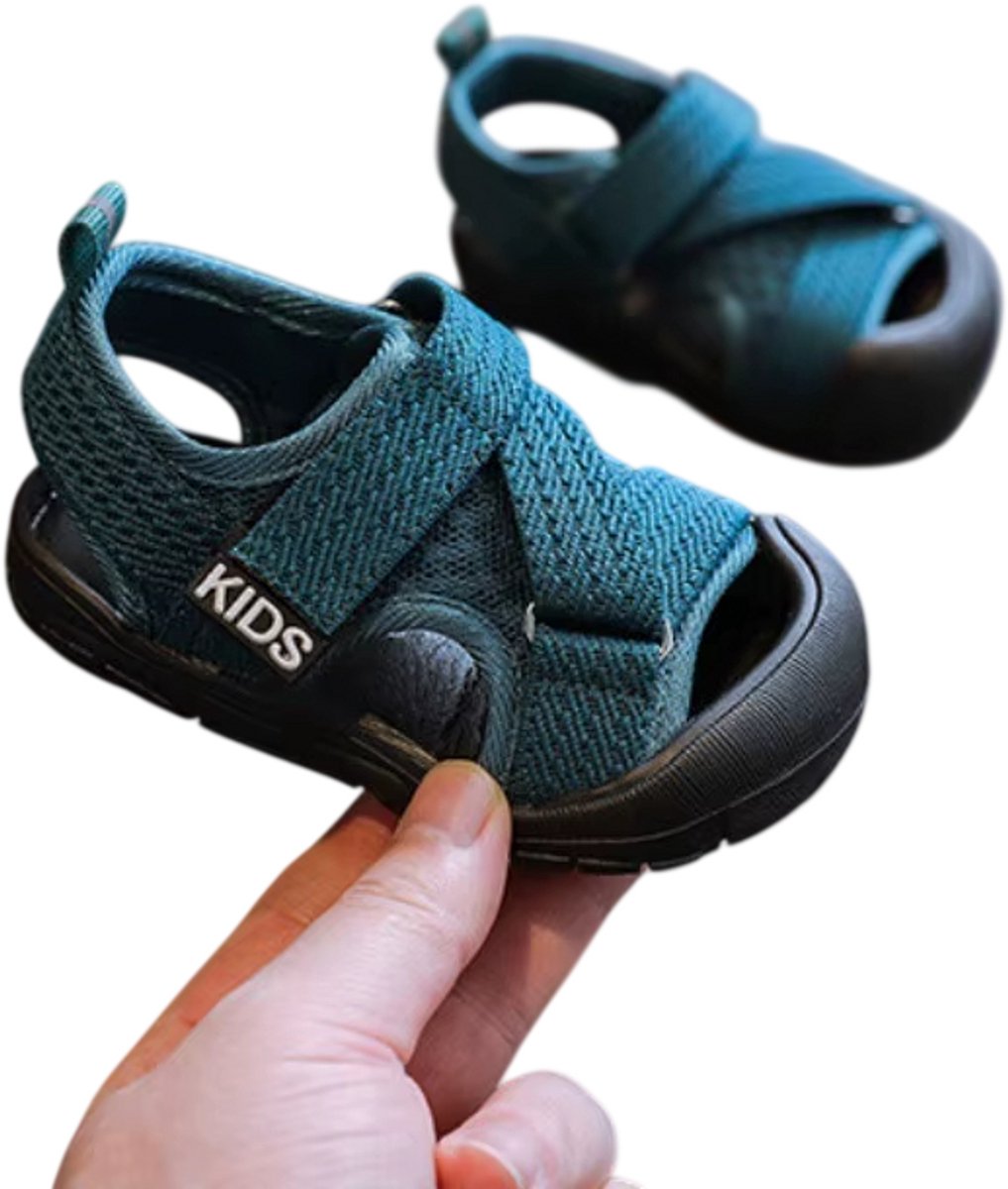 Baby Sandalen Jongens & Meisjes – Zomerschoenen Peuters Soft Sole Antislip Ademend Mesh Kinder Wandelschoenen & Sandalen Groen
