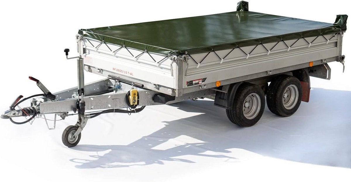 Lichte Dekzeil voor Aanhanger - 2.63 x 1.57m - Robuust PVC Zeil met Oogjes
