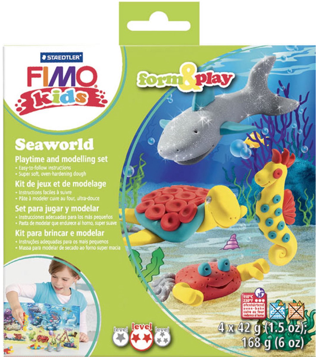 FIMO kids 8034 - ovenhardende boetseerklei - Form&Play set "Zeeleven" — afbeelding 8