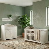 Born Lucky Ohio Babykamer 2 Delig Compleet – Baby bed 60x120 cm & Commode – Wit