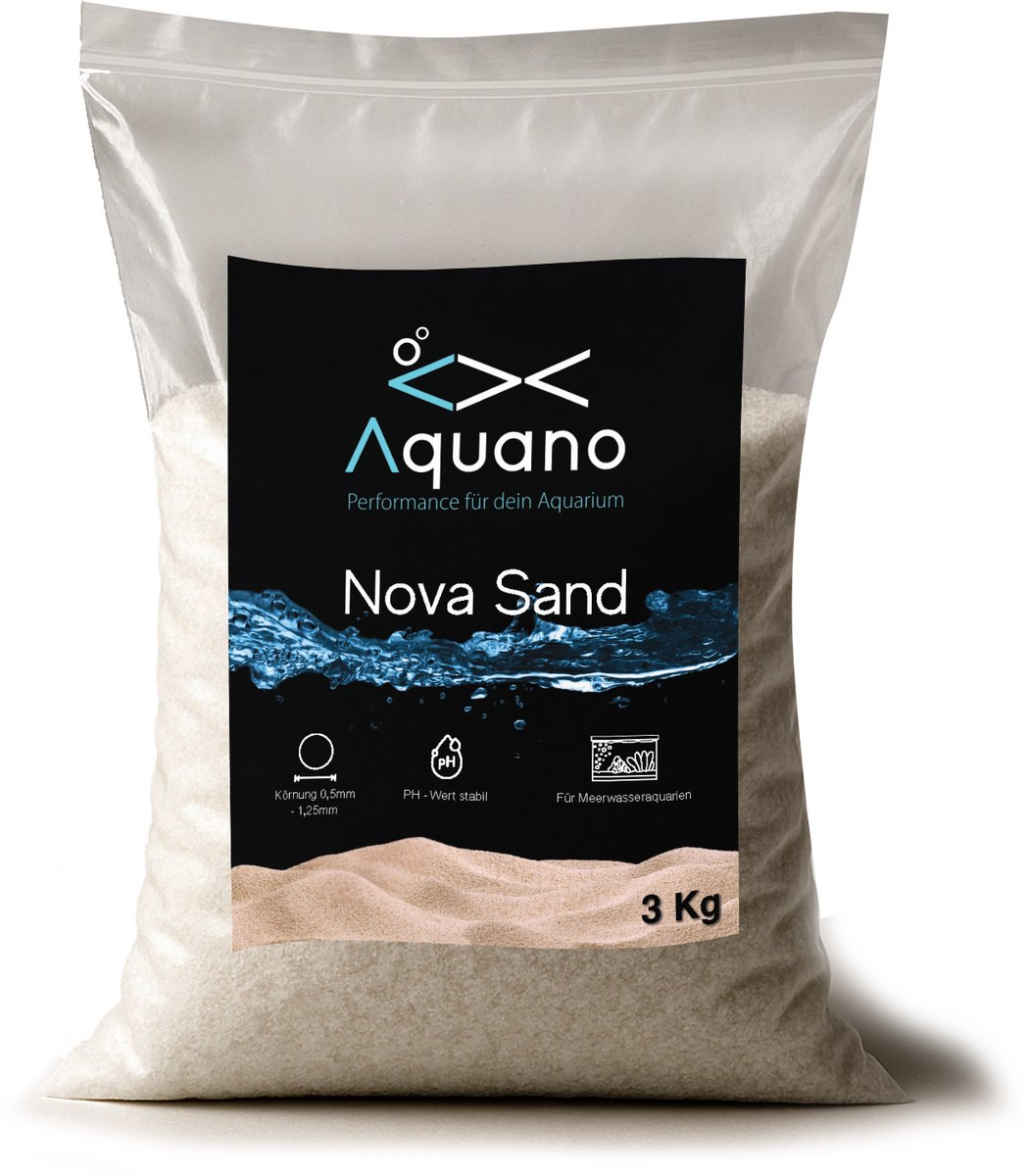 AQUANO - Aquariumzand "BoraBora" 3kg zak voor zeewater