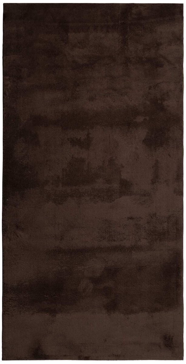 vidaXL Tapijt - HUARTE - Bruin - 80 - x - 150 - cm - 100% - Polyester - Plat