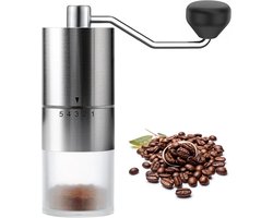 Draagbare Handmatige Koffiemolen - Keramisch Conisch - 5 Standen - Bonenmaler voor Koffiebonen - Voor Espresso & Kamperen