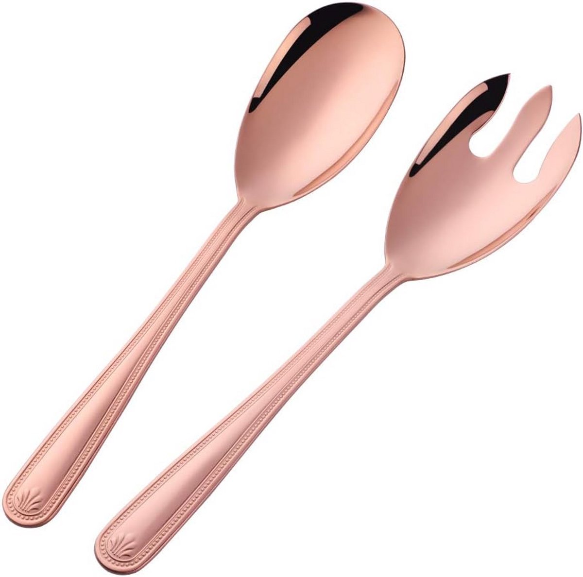 Set van 2 Salade Lepel en Vork RVS - Salade Bestek Set 30 cm