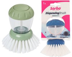 Sorbo Quick and Easy Afwasborstel - Met Zeepdispenser - Keukenborstel - Assorti - 1 Stuk