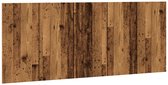 vidaXL - Tête de lit - 200 x 1,5 x 80 cm - bois traité - vieilli - couleur bois