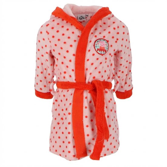 Peppa Pig Kinderbadjas – Badjas voor Meisjes – Met Capuchon – Roze - Maat 110/116