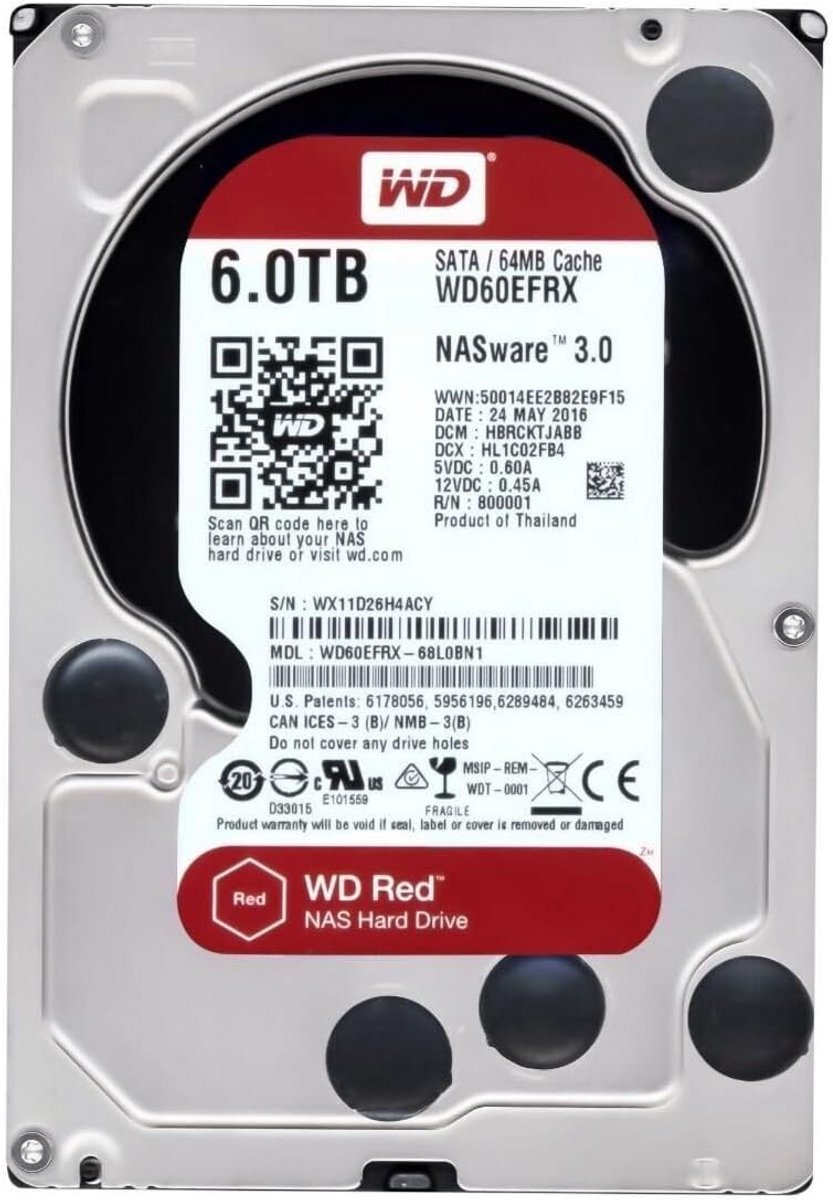 Interne Harde Schijf 6TB SATA 3.5 Inch voor Desktop PC