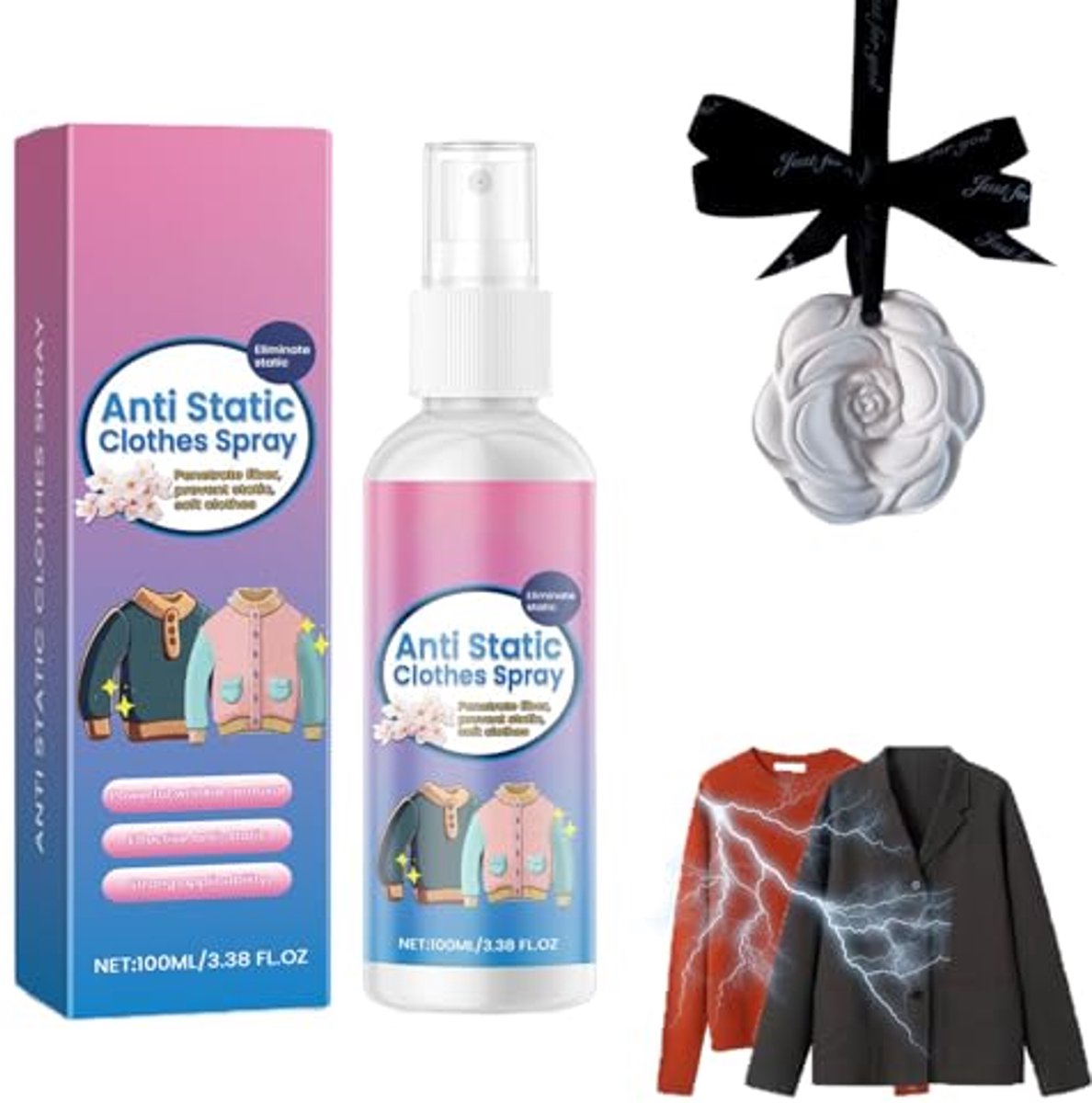 Antistatische Spray - Vermindert Statische Elektriciteit - 100 ml