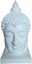 Boeddhahoofd - 60 cm - wit - decoratie