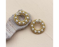 Oorbellen Si Amor Sieraden EL0310-G Roestvrij Staal Kleur Goud