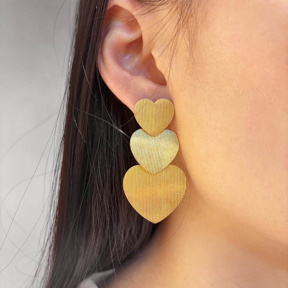 Oorbellen Si Amor Sieraden EW1109-G Roestvrij Staal Kleur Goud