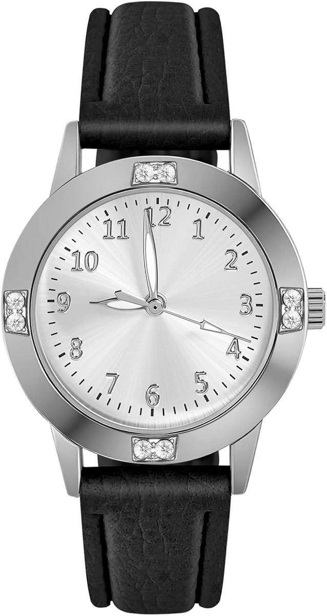 Dames Horloge Analoog Quartz met Leren Band Klassiek Zakelijk
