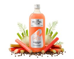 The Mocktail Club Rhubarb Rush 99cl – Mocktail alcoholvrij ready to drink | Aperitief zonder alcohol op basis van citroengras en zwarte thee